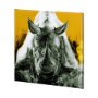 101461-L - Rhino Yellow by Mercana Studio a Hand Embellished Textured Canvas