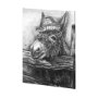 101473-L - Donkey I by Mercana Studio a Hand Embellished Textured Canvas