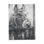 101474-L - Donkey II by Mercana Studio a Hand Embellished Textured Canvas