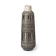 68612 - Riker III Large Dark Gray Cream Ceramic Vase