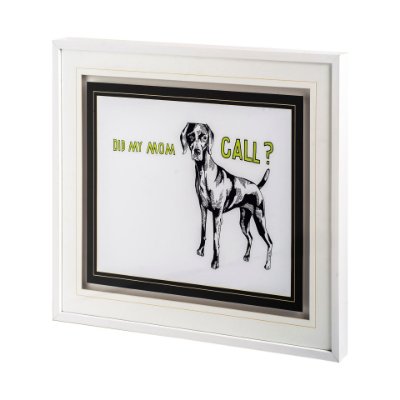 10545 - Weimaraner by Marie, Natasha a Framed Art Print Matted under Glass