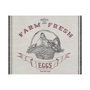 101486-L - Farm Fresh II by Halle Rakka a Hand Embellished Textured Canvas