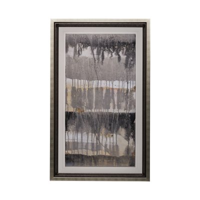 13160 - Tectonic I by Albena Hristova a Hand Embellished Textured Framed Art Print Matted under Glass