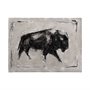 101537-L - Dynamic Bison I by Ethan Harper a Hand Embellished Textured Canvas