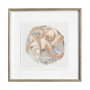 13205 - Who Stole My Precious II Peach by Fiona H Hand Embellished Textured Framed Print Matted under Glass