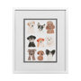13150 - Doggos & Puppers II by June Erica Vess a Framed Art Print Matted under Glass