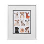 13149 - Doggos & Puppers I by June Erica Vess a Framed Art Print Matted under Glass