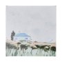 101542-L - House on a Hill II by Mercana Studio a Hand Embellished Textured Canvas