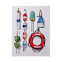 101540-L - Watercolor Buoys II by Mercana Studio a Hand Embellished Textured Canvas