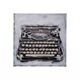 101524-S - Vintage Typewriter I by Ethan Harper a Hand Embellished Textured Canvas