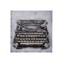 101524-S - Vintage Typewriter I by Ethan Harper a Hand Embellished Textured Canvas