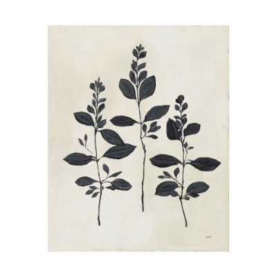 101619-L - Botanical Study IV by Julia Purinton a Hand Embellished Textured Canvas
