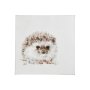 101582-S - Forest Friends VII (Hedgehog) by Lisa Audit a Hand Embellished Textured Canvas