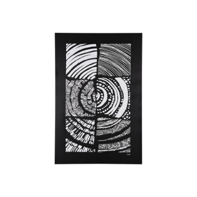 101558-S - Maze II by Alarm a Hand Embellished Textured Canvas