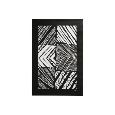 101557-S - Maze I by Alarm a Hand Embellished Textured Canvas