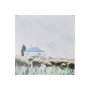 101542-S - House on a Hill II by Emma Scarvey a Hand Embellished Textured Canvas