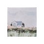 101541-S - House on a Hill I by Emma Scarvey a Hand Embellished Textured Canvas