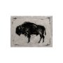 101538-S - Dynamic Bison II by Ethan Harper a Hand Embellished Textured Canvas