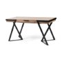 68488 - Steinbeck 61L x 28.75W x 30H Light Brown Wooden Iron Frame Office Desk