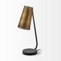 68427 - Wesley II (22.4"H) Gold/Black Perforated Metal Shade Table Lamp 