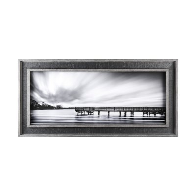 13241 - Calm by D Burt a Hand Embellished Textured Framed Photo Art Print Matted under Glass