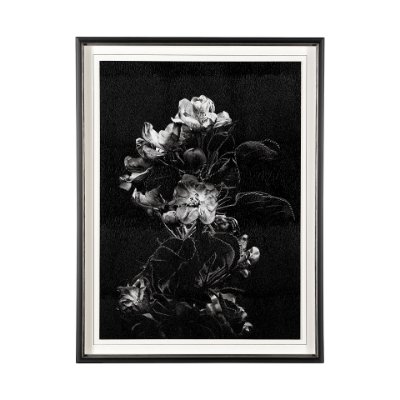 13232 - Dark Blossoms by Brian Carson a Hand Embellished Textured Framed Photo Art Print Matted under Glass