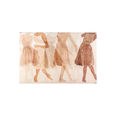 101663-S - Posture by Mercana Studio a Hand Embellished Textured Canvas