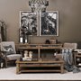 68205 - Harrelson III 72L x 18W Brown Wood 4 Drawer Console Table 