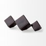 68620 - Mayweather (Set of 3) Black Geometric Ceramic Cubes