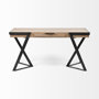 68488 - Steinbeck 61L x 28.75W x 30H Light Brown Wooden Iron Frame Office Desk