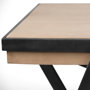 68488 - Steinbeck 61L x 28.75W x 30H Light Brown Wooden Iron Frame Office Desk
