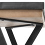 68488 - Steinbeck 61L x 28.75W x 30H Light Brown Wooden Iron Frame Office Desk
