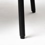 68508 - Etienne VII 24" Set of Two Round Top Black Wood and Marble Top Nesting Table