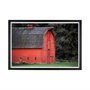 13484 - Red Barn II by Katelyn Mostert a Hand Embellished Textured Framed Photo Art Print Matted under Glass