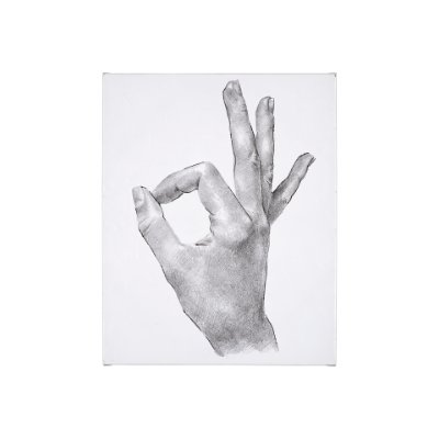 101755-S - Hand Signs III by Jennifer Paxton Parker a Hand Embellished Textured Canvas