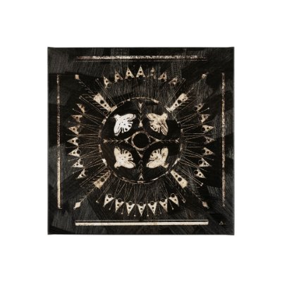 101778-S - Sandpainting-Ink I by Chad Mackay a Hand Embellished Textured Canvas