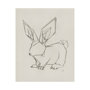 101789-L - Geo Bunny by Mercana Studio a Hand Embellished Textured Canvas