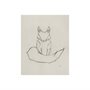 101790-S - Geo Fox by Mercana Studio a Hand Embellished Textured Canvas