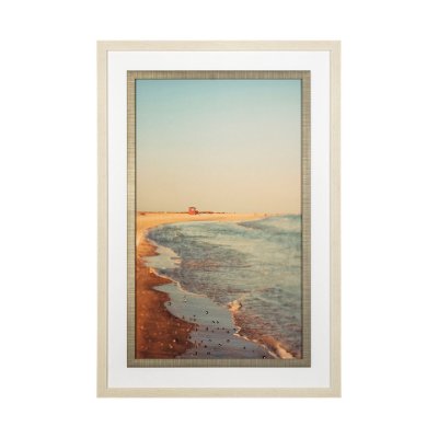 13320 - Lido by Alicia Bock a Hand Embellished Textured Framed Photo Art Print Matted under Glass