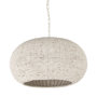 69241 - Theta 30.0 L x 30.0 W x 15.0 H White-Washed Beaded Chandelier