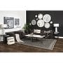 68092 - Stinson II 91" Black Leather Three Seater Sofa
