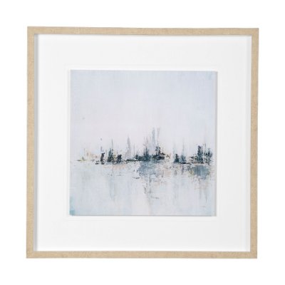 13508 - Waterfront I by Jonathan Klassen a Hand Embellished Textured Framed Art Print Matted under Glass