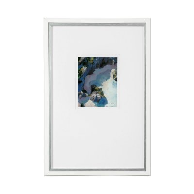 13520 - Aerial View I by Silvia Krause a Framed Art Print Matted under Glass