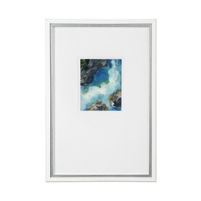 13521 - Aerial View II by Silvia Krause a Framed Art Print Matted under Glass