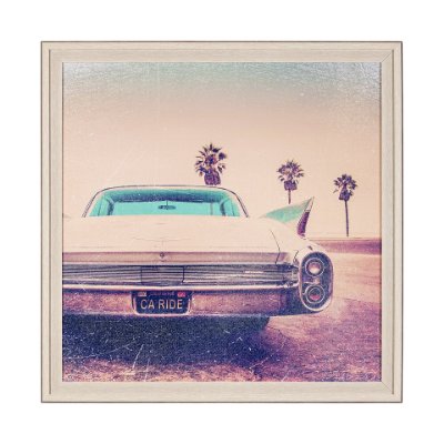 13537 - Vintage Ride I by Thomas Brown a Hand Embellished Textured Framed Photo Art Print