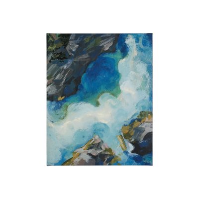 101860-S - Aerial View II by Silvia Krause a Hand Embellished Textured Canvas