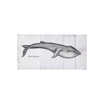 101870-S - Blue Whale by Mercana Studio a Hand Embellished Textured Canvas