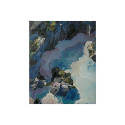 101859-S - Aerial View I by Silvia Krause a Hand Embellished Textured Canvas