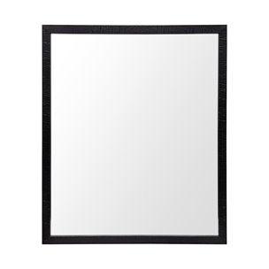 Bristol Black 20x24 Faux Wood Frame Bathroom Vanity Mirror