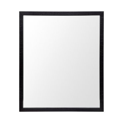 MIR-D235-P2024-DS - Bristol Black 20x24 Faux Wood Frame Bathroom Vanity Mirror